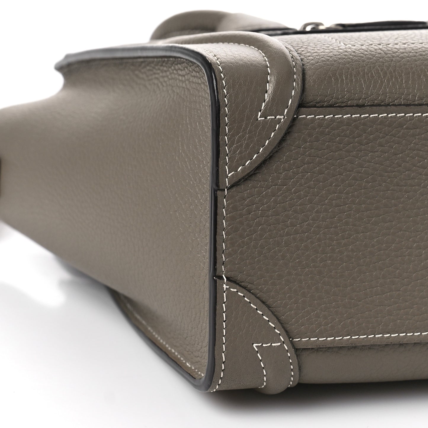 Drummed Calfskin Nano Luggage Souris