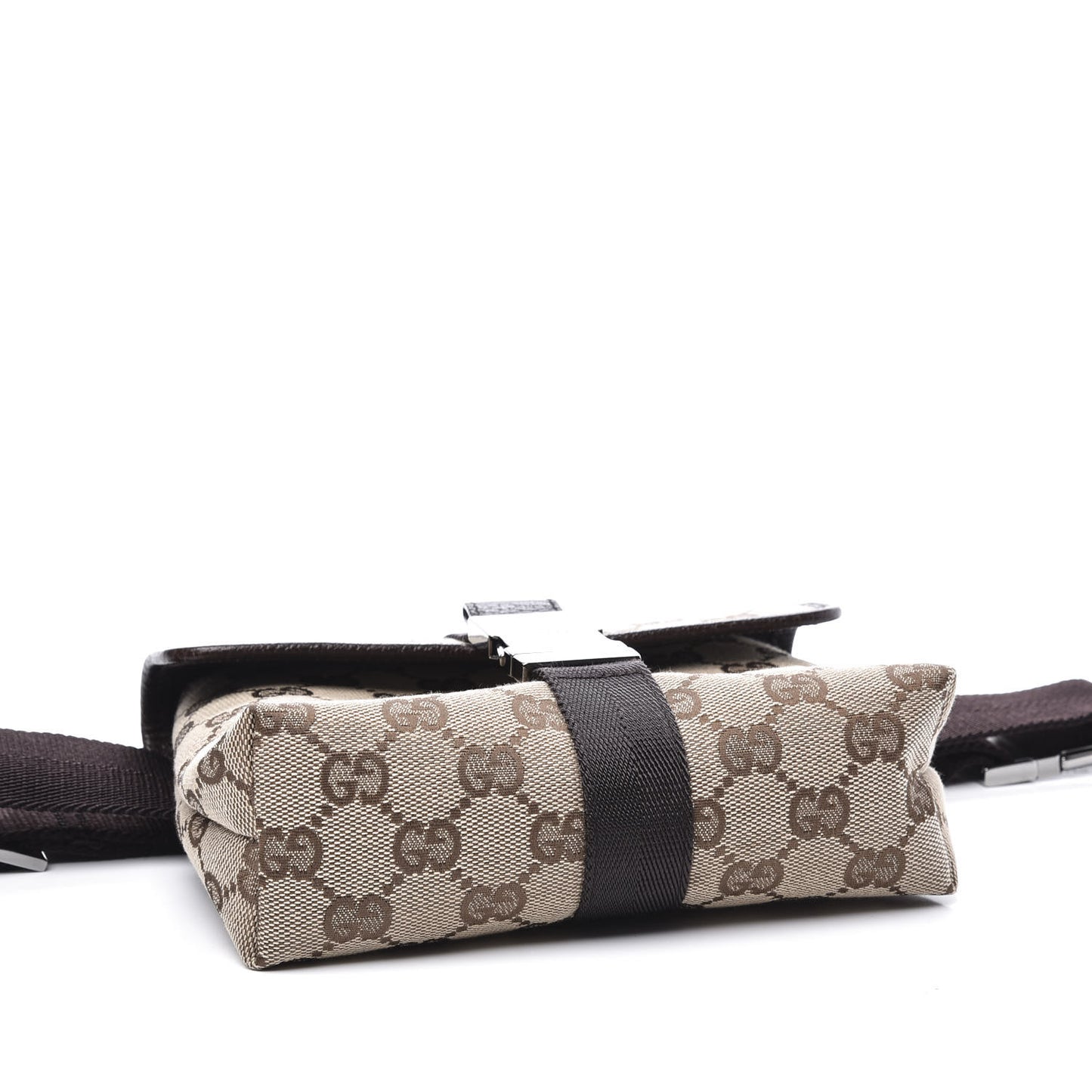 Monogram Waist Pouch Bag Dark Brown