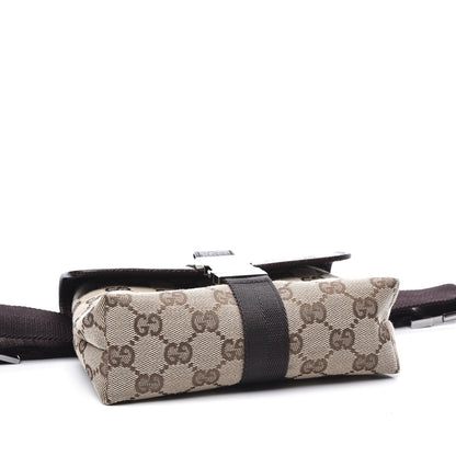 Gucci Monogram Waist Pouch Bag Dark Brown 3 of 9