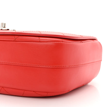 Chanel Calfskin Stitched Ring My Bag Flap Crossbody Red 10 of 16