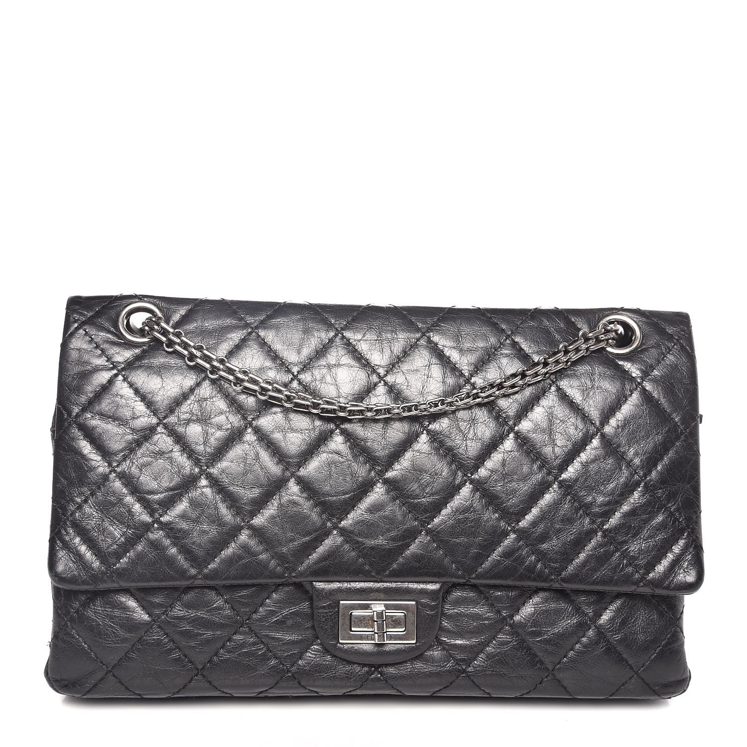 Chanel Aged Calfskin Quilted 2.55 Reissue 226 Flap Black 1 of 8