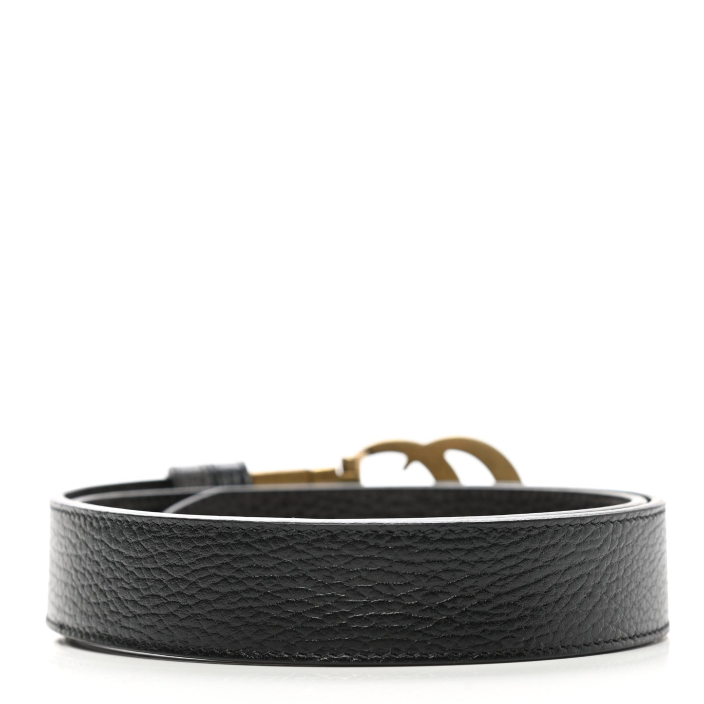 Dollar Calfskin Double G Reversible 30mm Belt 85 34 Black New Acero