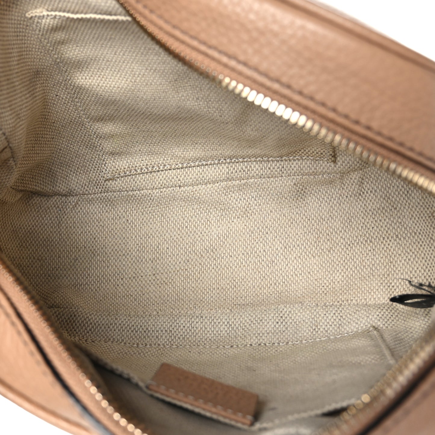 Pebbled Calfskin Small Soho Disco Bag Camelia