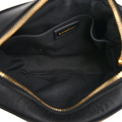 Burberry Giant Check Calfskin Small Camera Bag Black 5 of 9