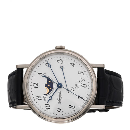 Breguet 18K White Gold Alligator 39mm Classique Moonphase Automatic Watch 7787BB/29/9V6 2 of 5
