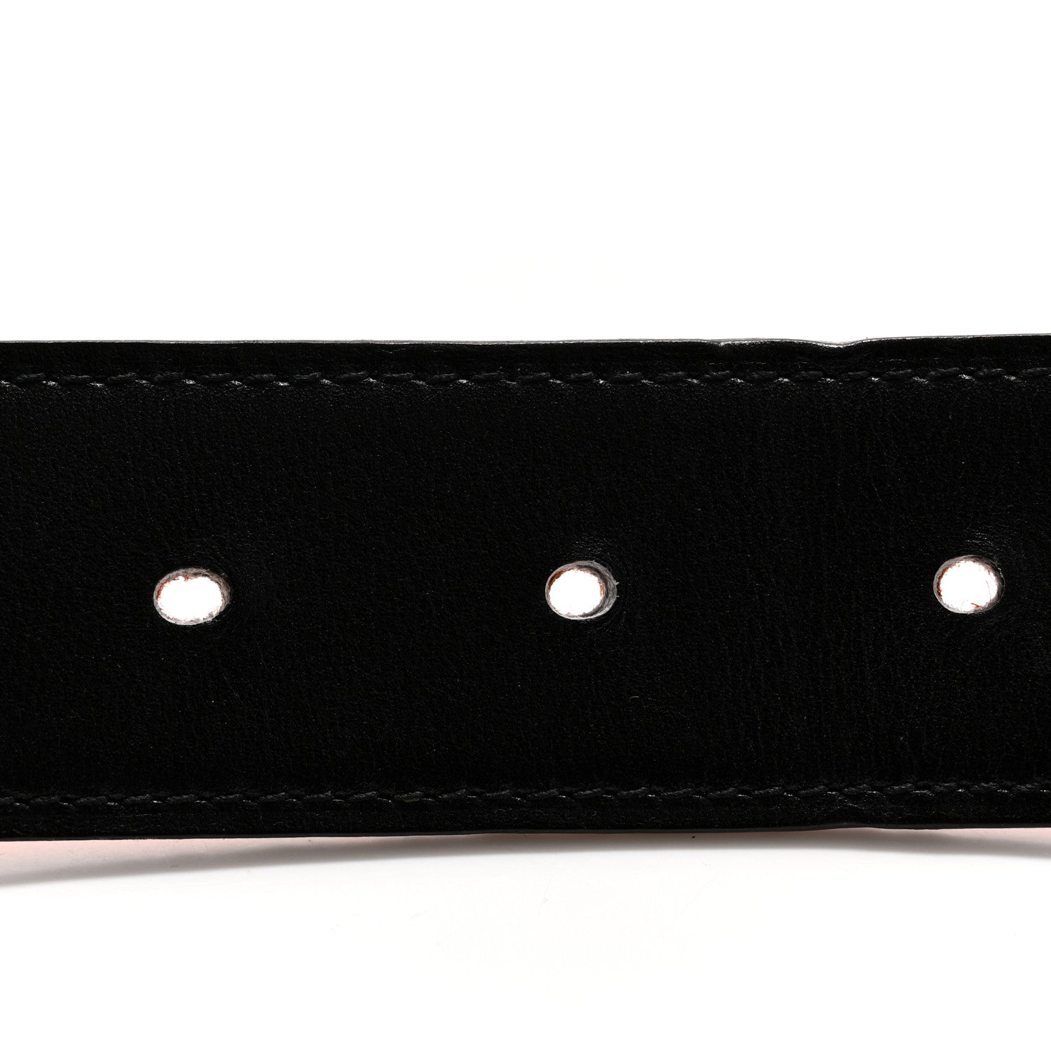 Hermes Box Togo 32mm H Belt 90 36 Black Orange 4 of 11