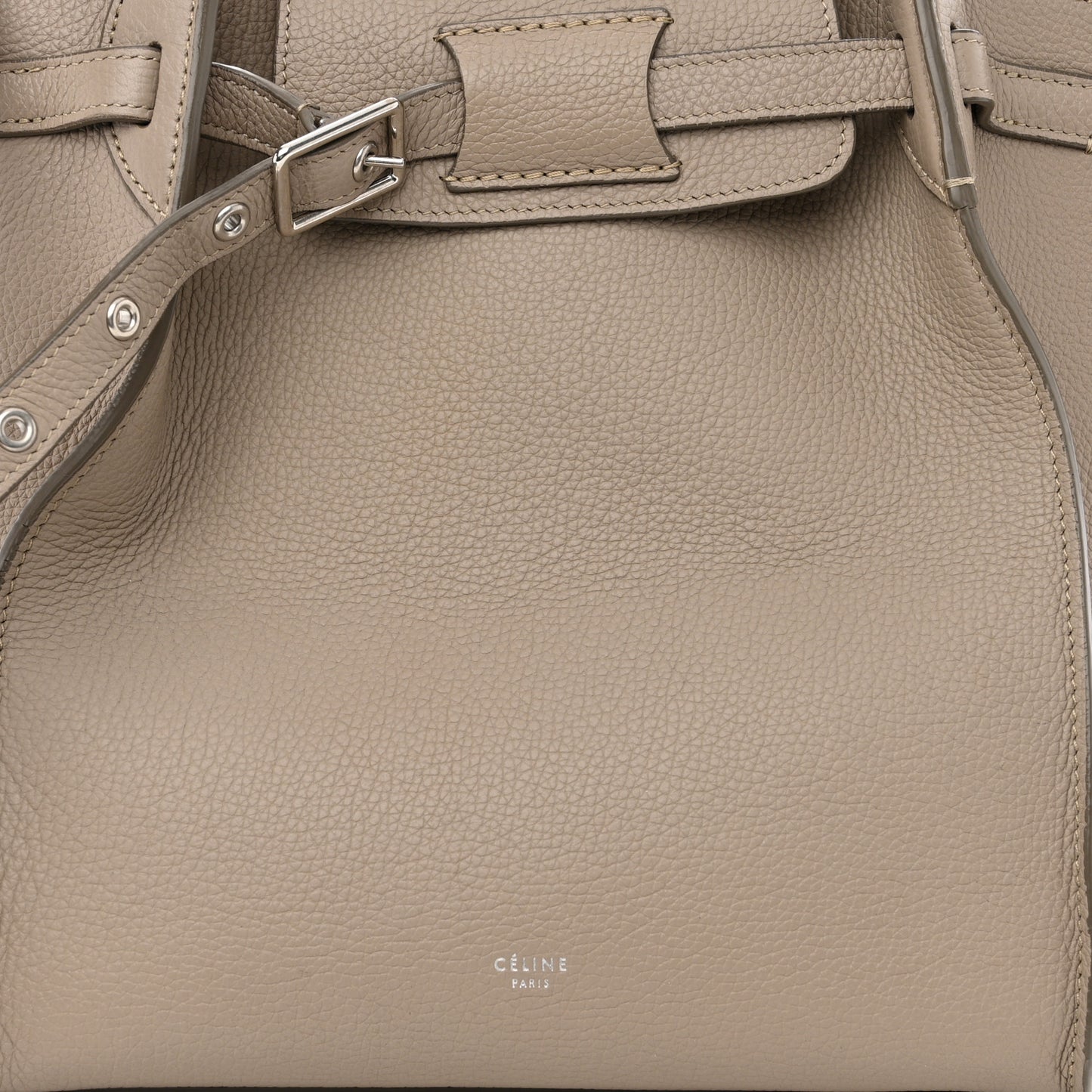 Supple Grained Calfskin Small Big Bag Light Taupe