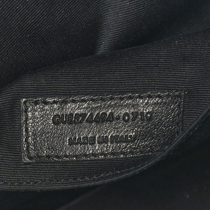 Saint Laurent Velvet Matelasse Monogram Lou Camera Bag Black 7 of 9