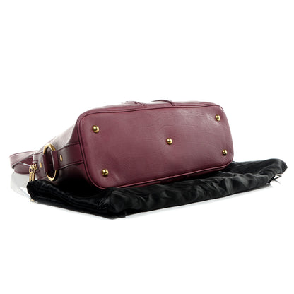 Saint Laurent Leather Medium Muse Cherry 4 of 9