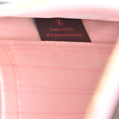 Louis Vuitton Damier Ebene Neverfull MM GM Pochette Rose Ballerine 7 of 12