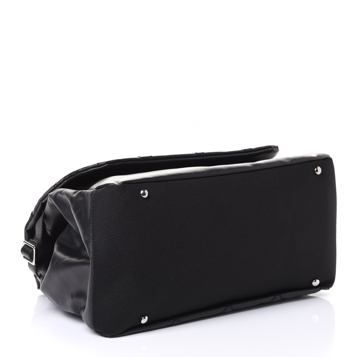 Chanel Coated Canvas Paris Biarritz Messenger Flap Black 3 of 5