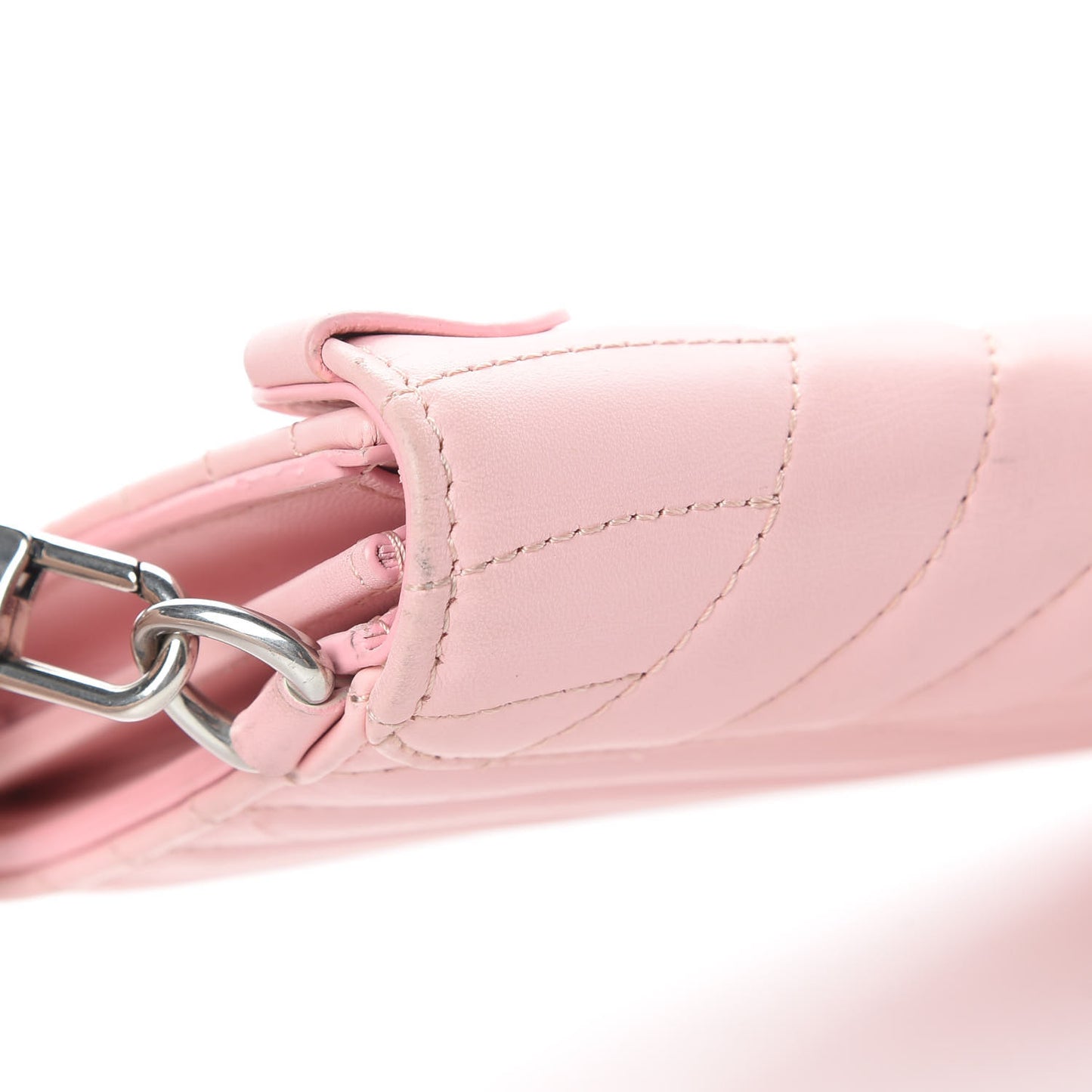 Calfskin New Wave Long Wallet Smoothie Pink