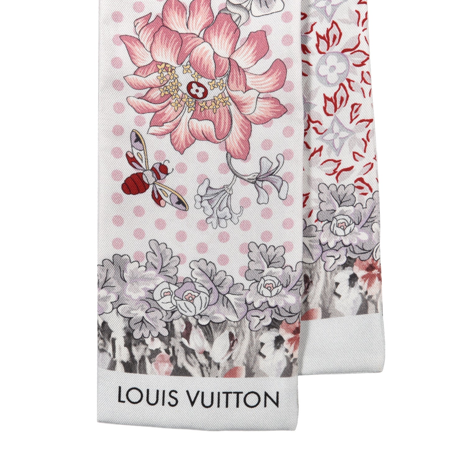 Louis Vuitton Silk Louis In The Garden Bandeau White 2 of 3