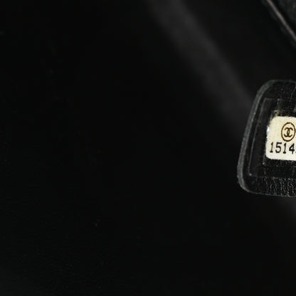 Chanel Vinyl Quilted In The Business Flap Bag Black 7 of 11