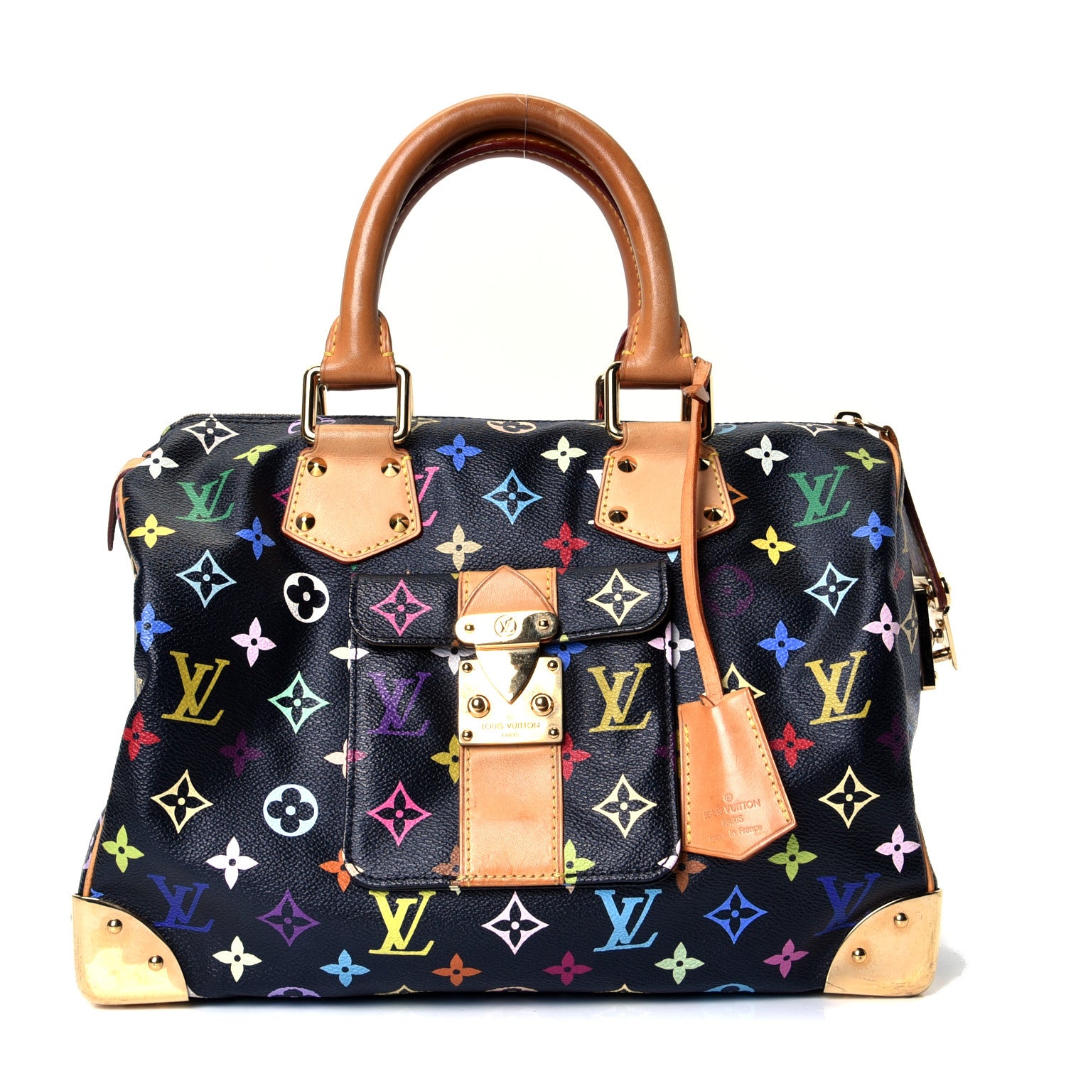 Louis Vuitton Monogram Multicolor Speedy 30 Black 1 of 4