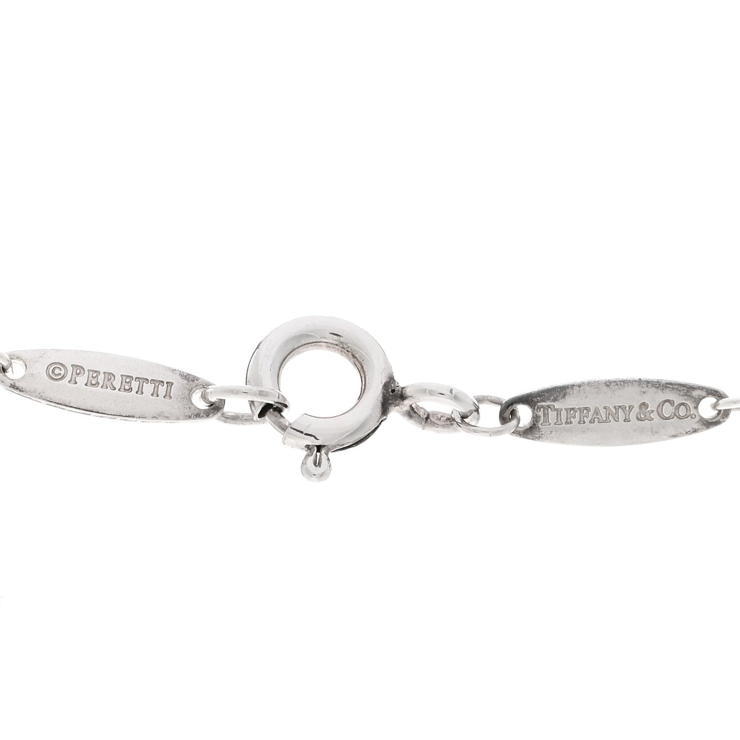 Sterling Silver 12mm Elsa Peretti Cross Pendant Necklace