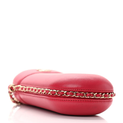 Chanel Lambskin Chain Around Phone Holder Red 4 of 10