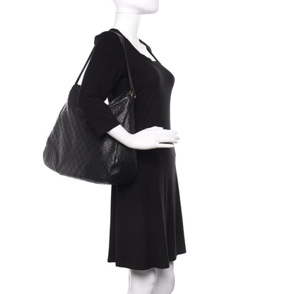 Gucci Guccissima Large Bree Hobo Black 2 of 11