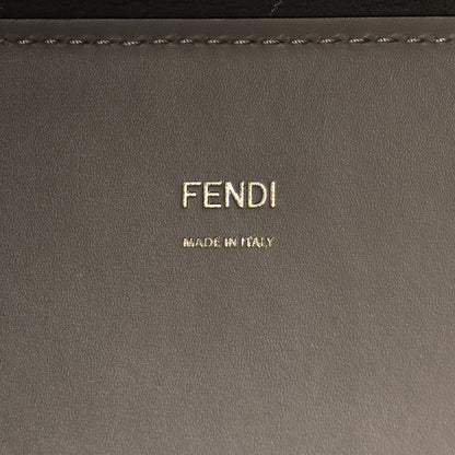 Fendi Vitello King Ceylon Plexiglass Woven Logo Debossed Fendi Sunshine Shopper Tote Tortora White Rice 6 of 10
