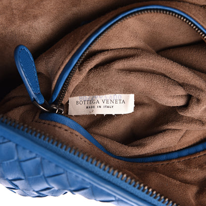 Bottega Veneta Nappa Intrecciato Nodini Crossbody Messenger Blue 6 of 9