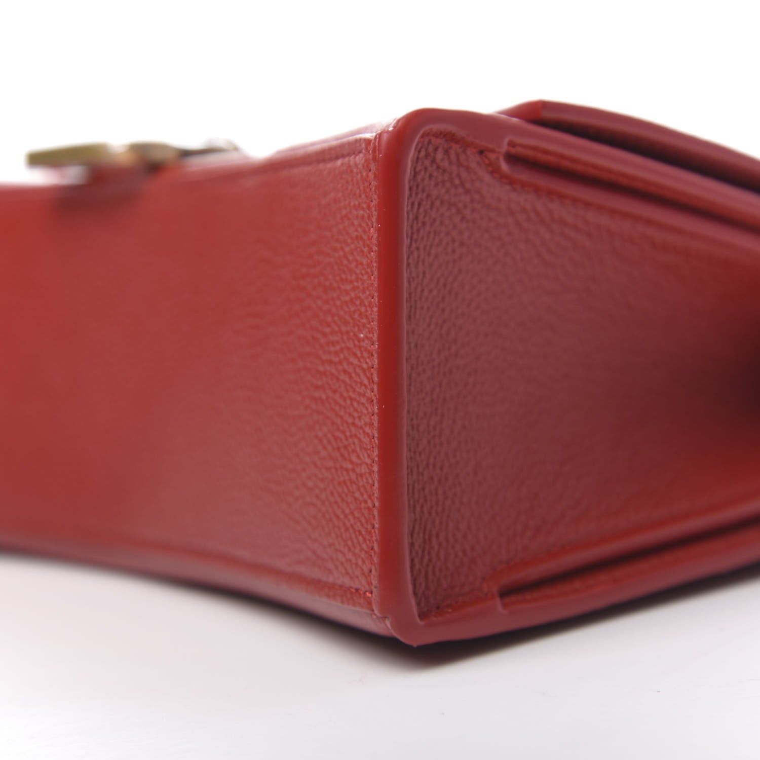 Balenciaga Grained Calfskin Small Hourglass Sling Shoulder Bag Dark Red 8 of 9