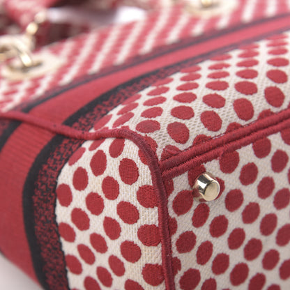 Christian Dior Canvas Medium DiorAmour Dots Lady D-Lite Red 15 of 16