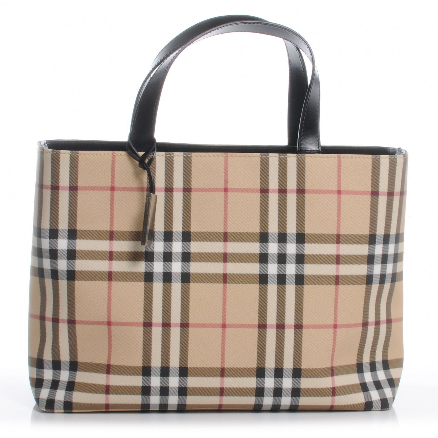 House Check Medium Tote Black