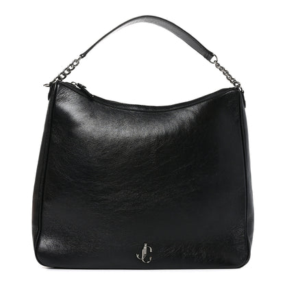 Jimmy Choo Lambskin Large JC Soft Hobo Bag Black 1 of 9