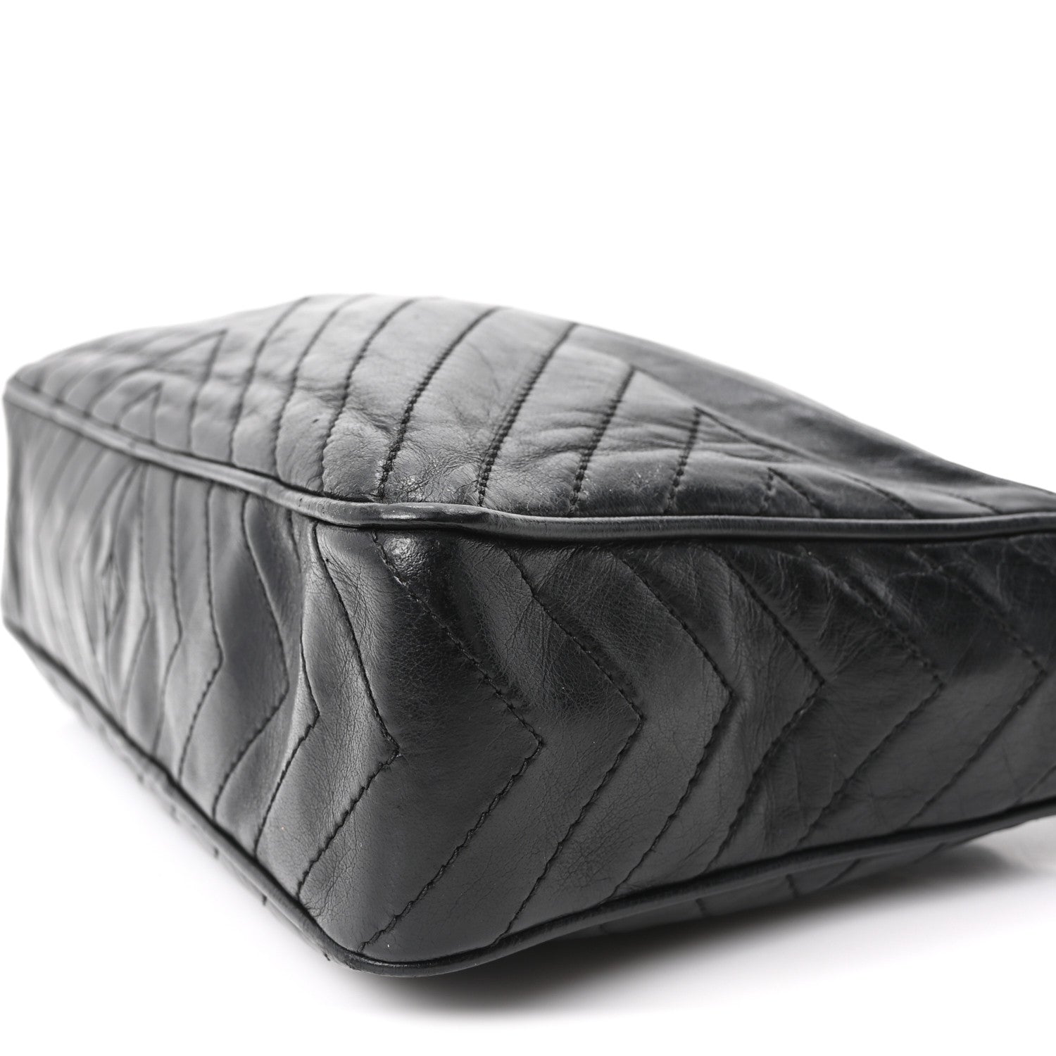 Chanel Lambskin Quilted CC Tassel Camera Case Black 10 of 10