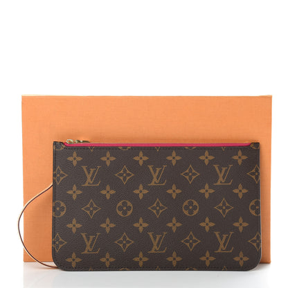 Louis Vuitton Monogram Neverfull MM GM Pochette Pivoine 9 of 9