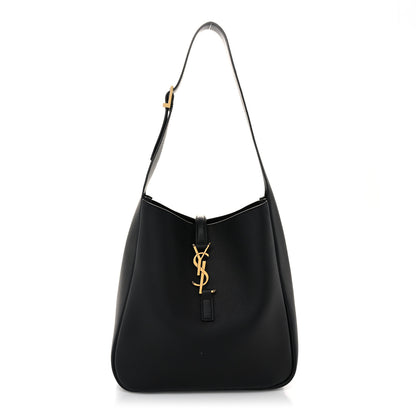 Saint Laurent Grained Calfskin Small Le 5 A 7 Soft Hobo Black 1 of 9