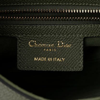 Christian Dior Grained Calfskin Saddle Bag With Strap Sage Green 6 of 11