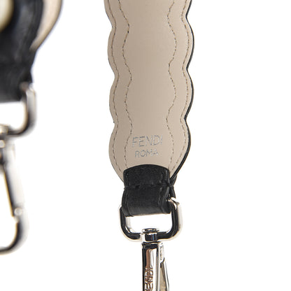 Fendi Calfskin Pearl Embellished Mini Strap You Black Camelia 3 of 4