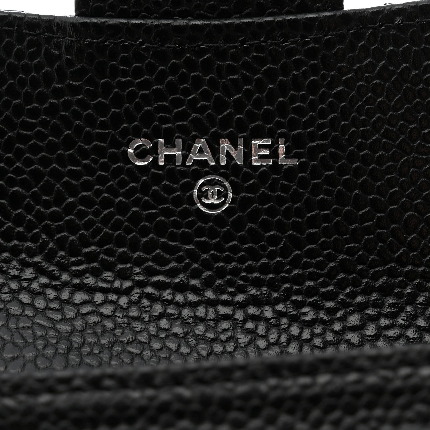 Chanel Caviar Quilted Flap Card Holder Wallet Black 6 of 9