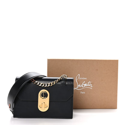 Christian Louboutin Calfskin Large Elisa Shoulder Bag Black 9 of 9