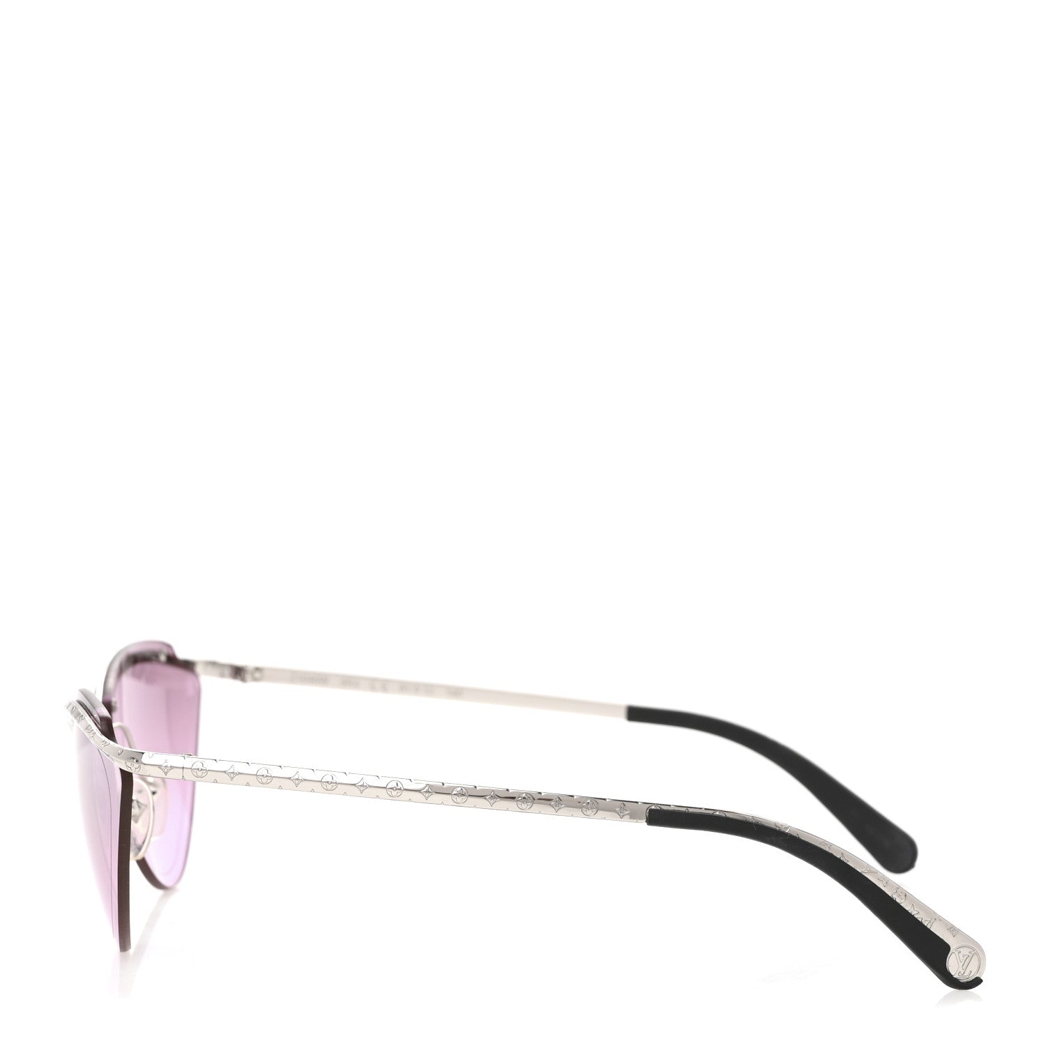 Louis Vuitton Metal Thelma And Louise Cat Eye Sunglasses Z1040W Purple 3 of 9