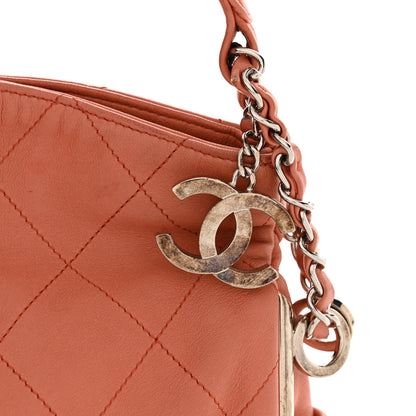 Chanel Lambskin Stitched Small Ultimate Soft Tote Pink 14 of 17