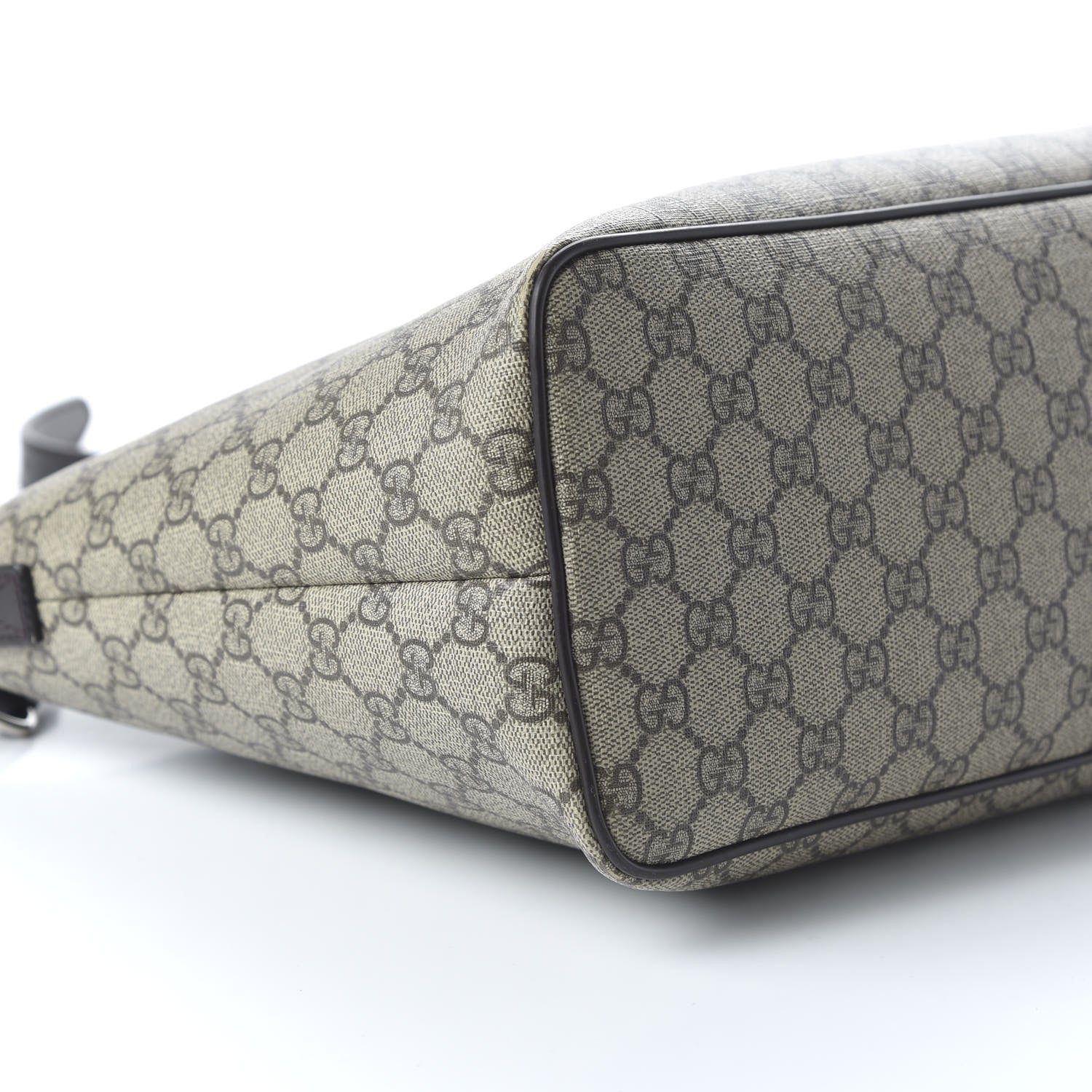 Gucci GG Supreme Monogram Medium Zippered Tote Dark Brown 6 of 10