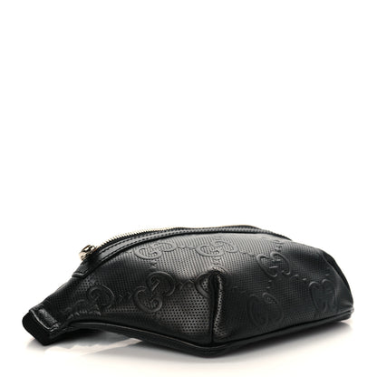 Gucci Calfskin GG Tennis Embossed Belt Bag Black 4 of 7