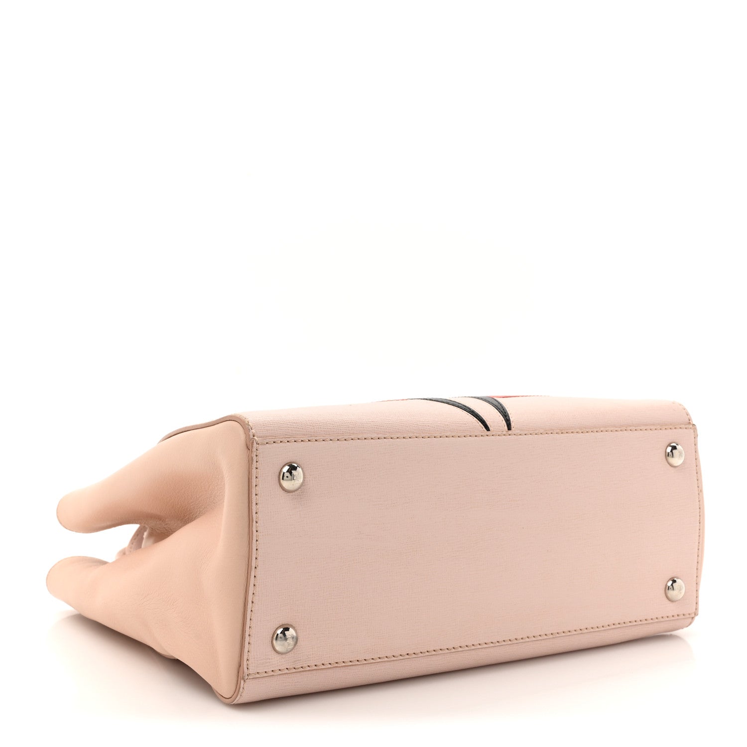 Fendi Vitello Elite Monster Petite 2Jours Tote Rosa Plaster 4 of 21