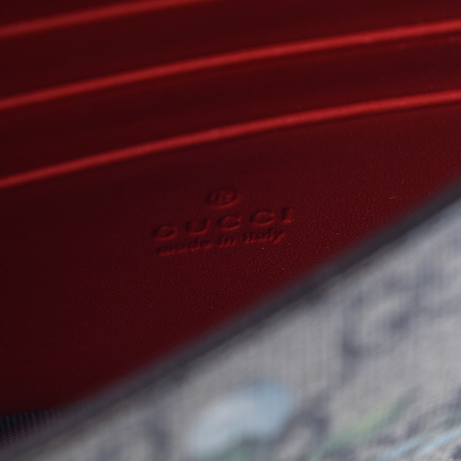 Gucci GG Supreme Monogram Blooms Chain Wallet Blue 6 of 13