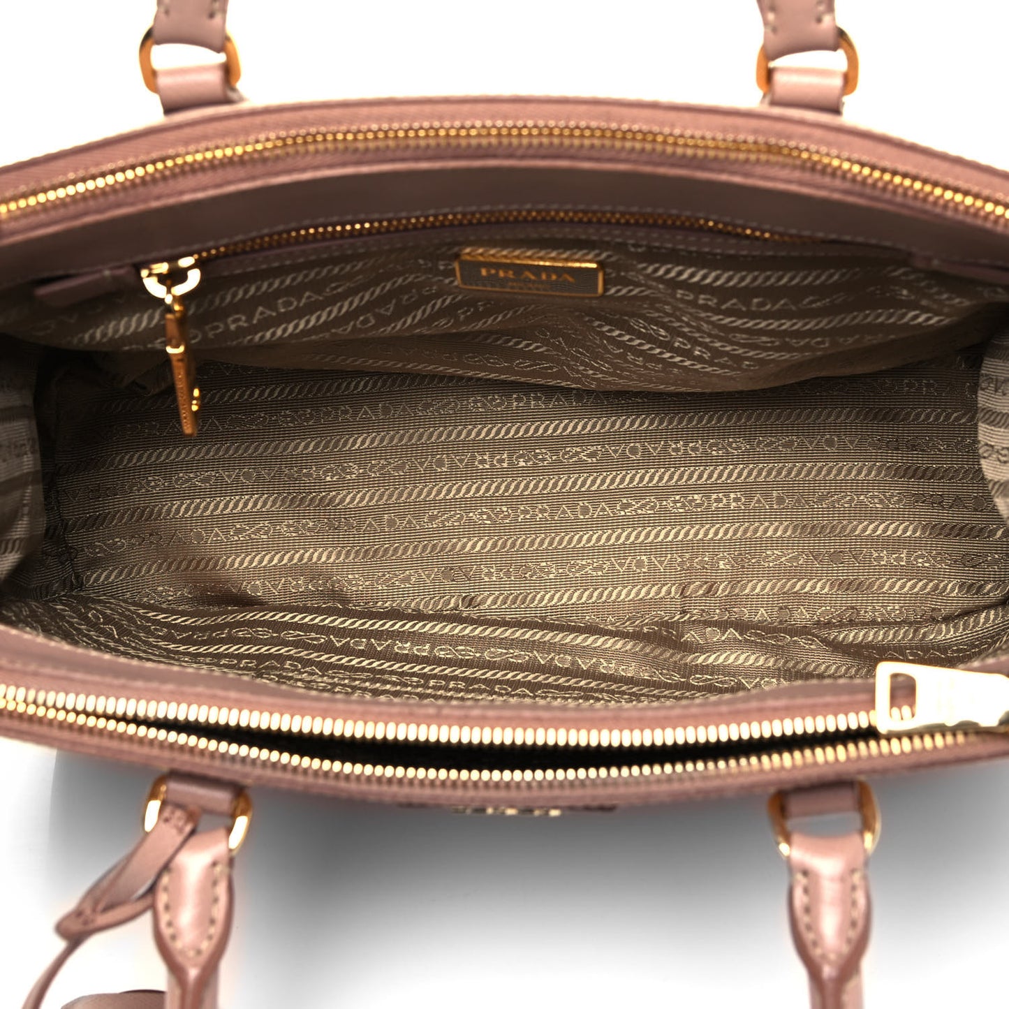 Saffiano Small Galleria Double Zip Tote Cammeo