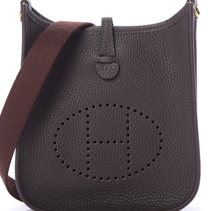 Hermes Taurillon Clemence Evelyne TPM Havane 8 of 11