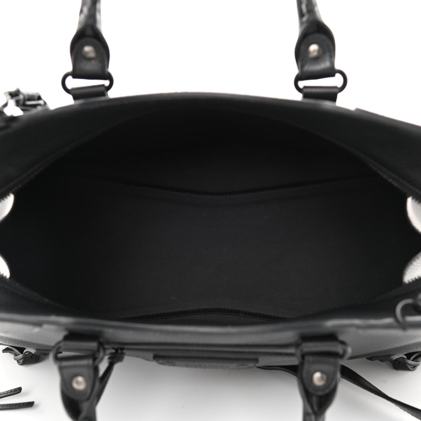 Grained Calfskin Black Hardware Neo Classic City Black