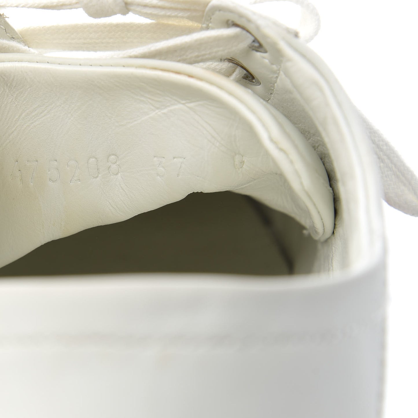 Calfskin Web Bee Embroidered Womens Ace Sneakers 37 White Green