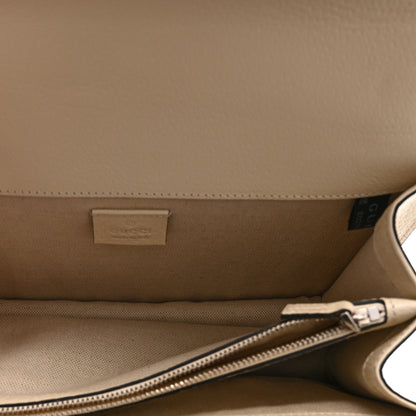 Gucci Textured Calfskin Crystal Small Dionysus Shoulder Bag Mystic White 5 of 12