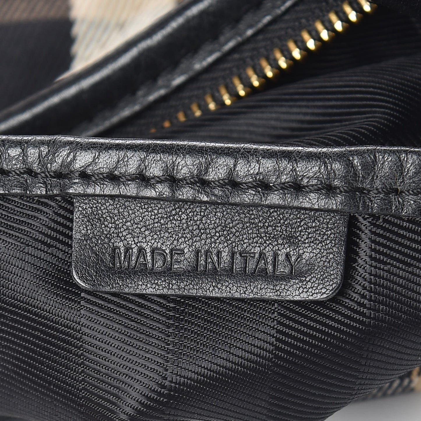 House Check Quilted Hoxton Hobo Black