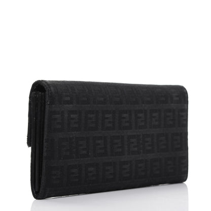 Fendi Zucchino Forever Continental Wallet Black 3 of 18