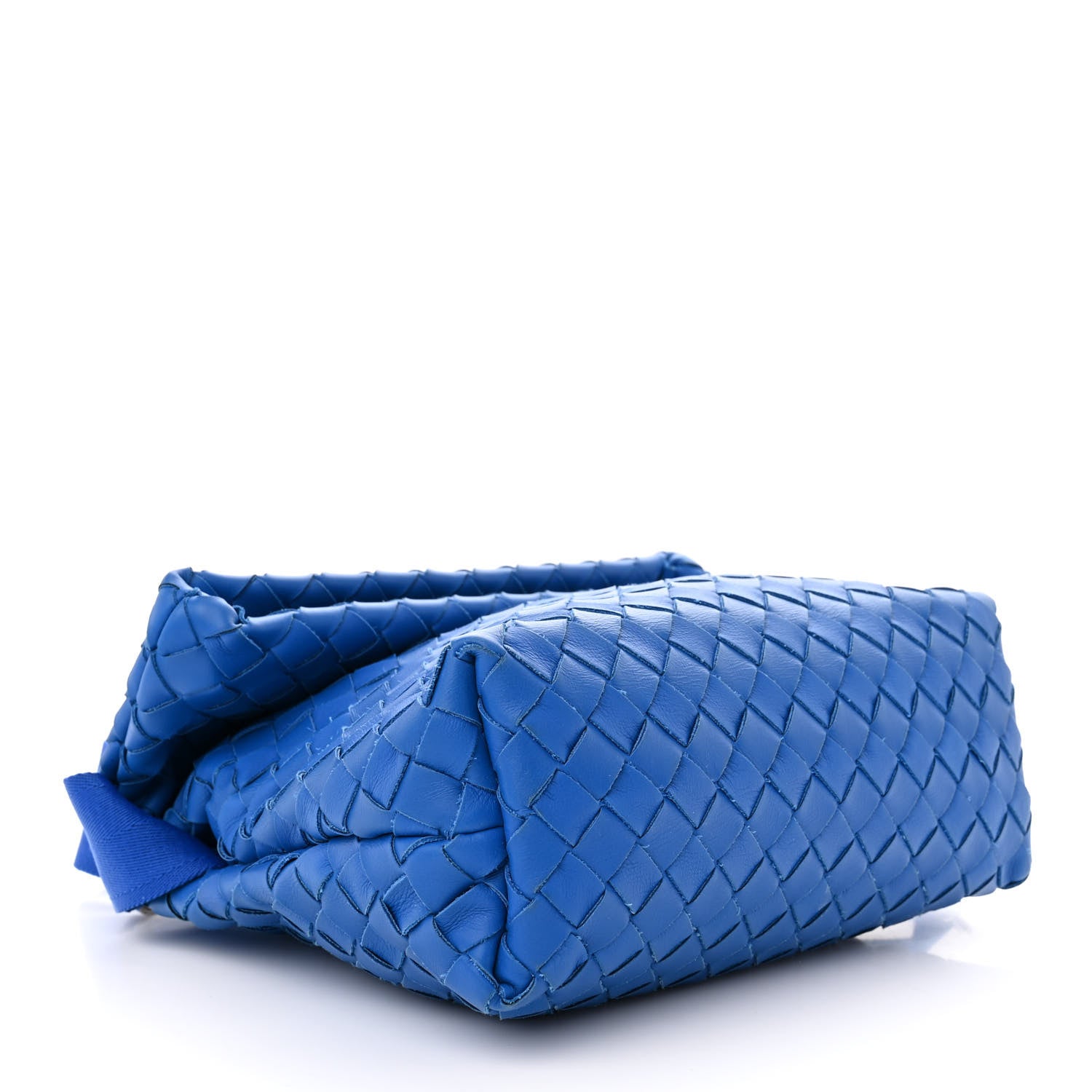Bottega Veneta Nappa Intrecciato Small Fold Crossbody Messenger Cobalt 4 of 9