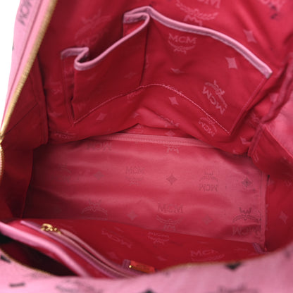MCM Visetos Medium Sprinkle Stud Stark Backpack Pink 5 of 9
